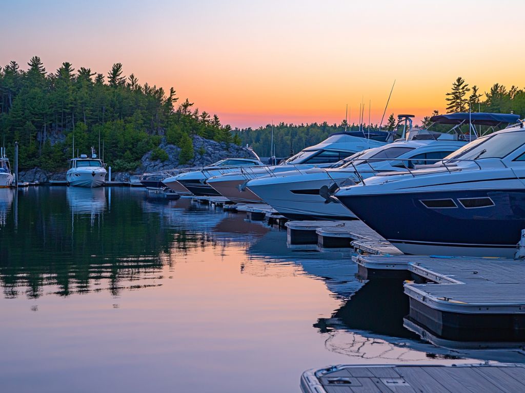 Premium marina setting
